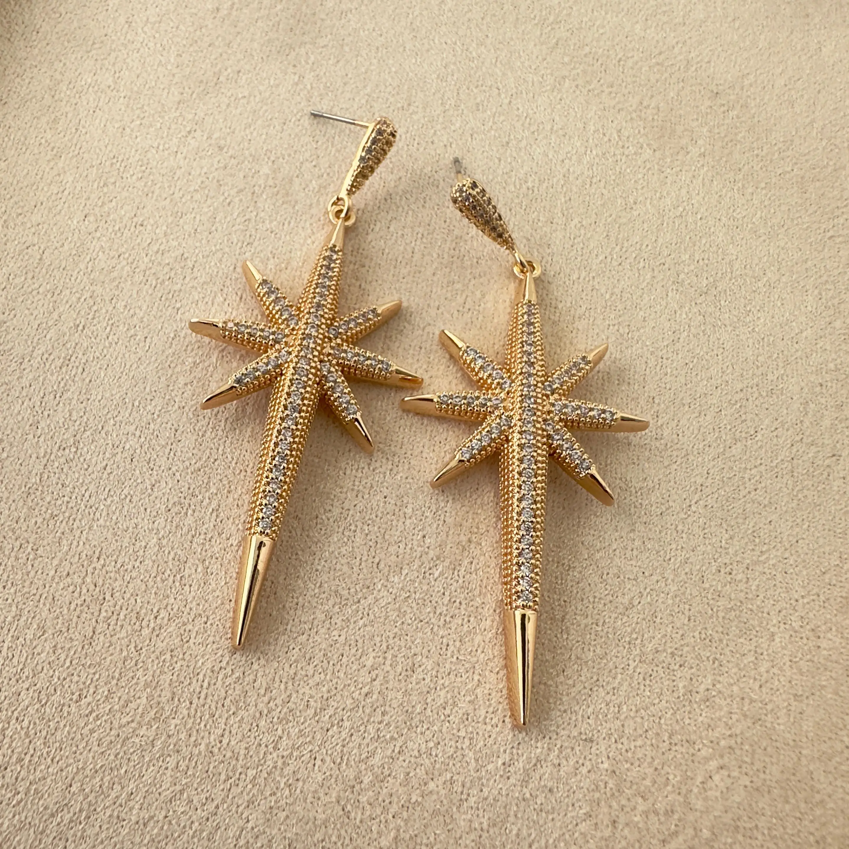 Uzun Kutup Yıldızı Gold Küpe