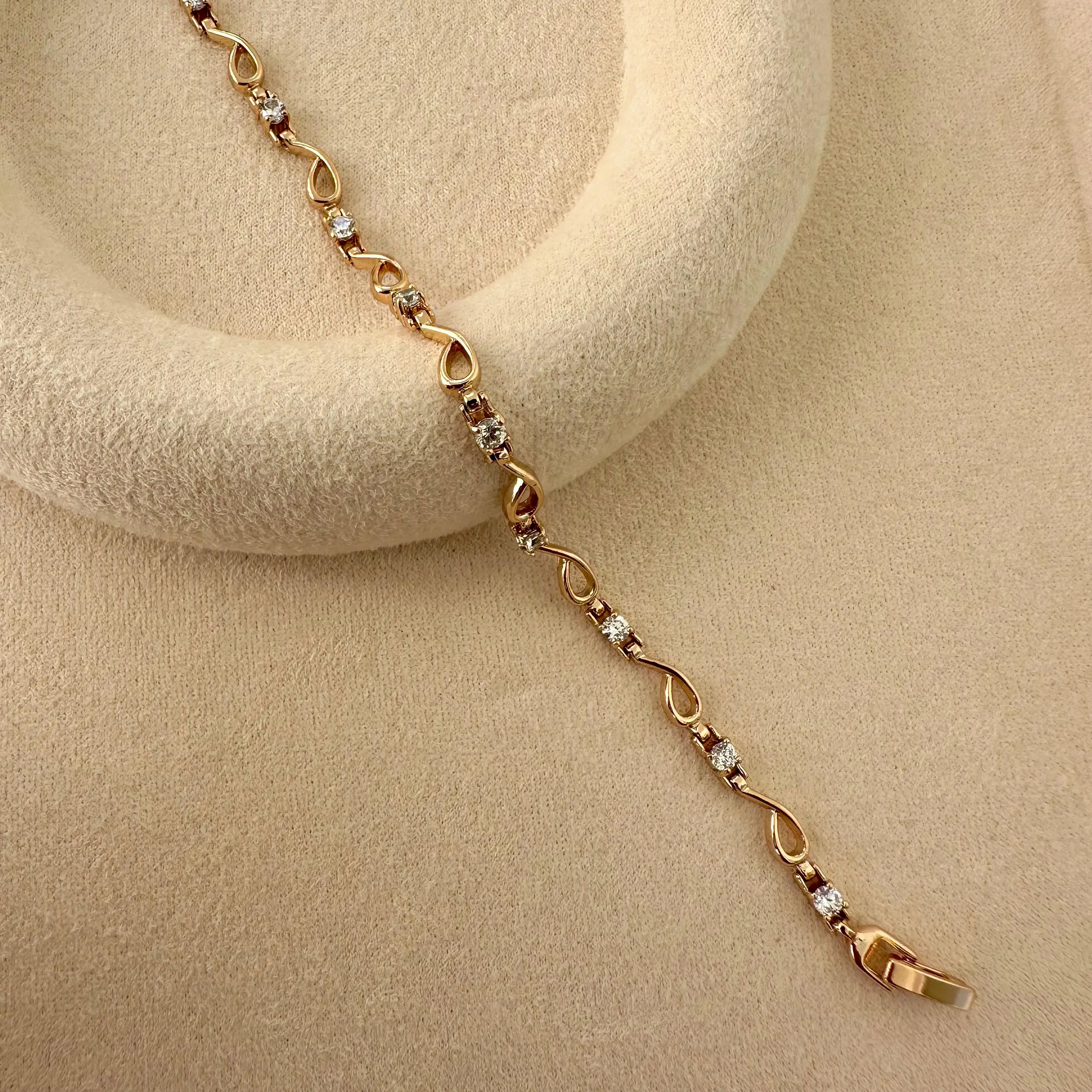 GY0069 Rose Gold Desenli Bileklik