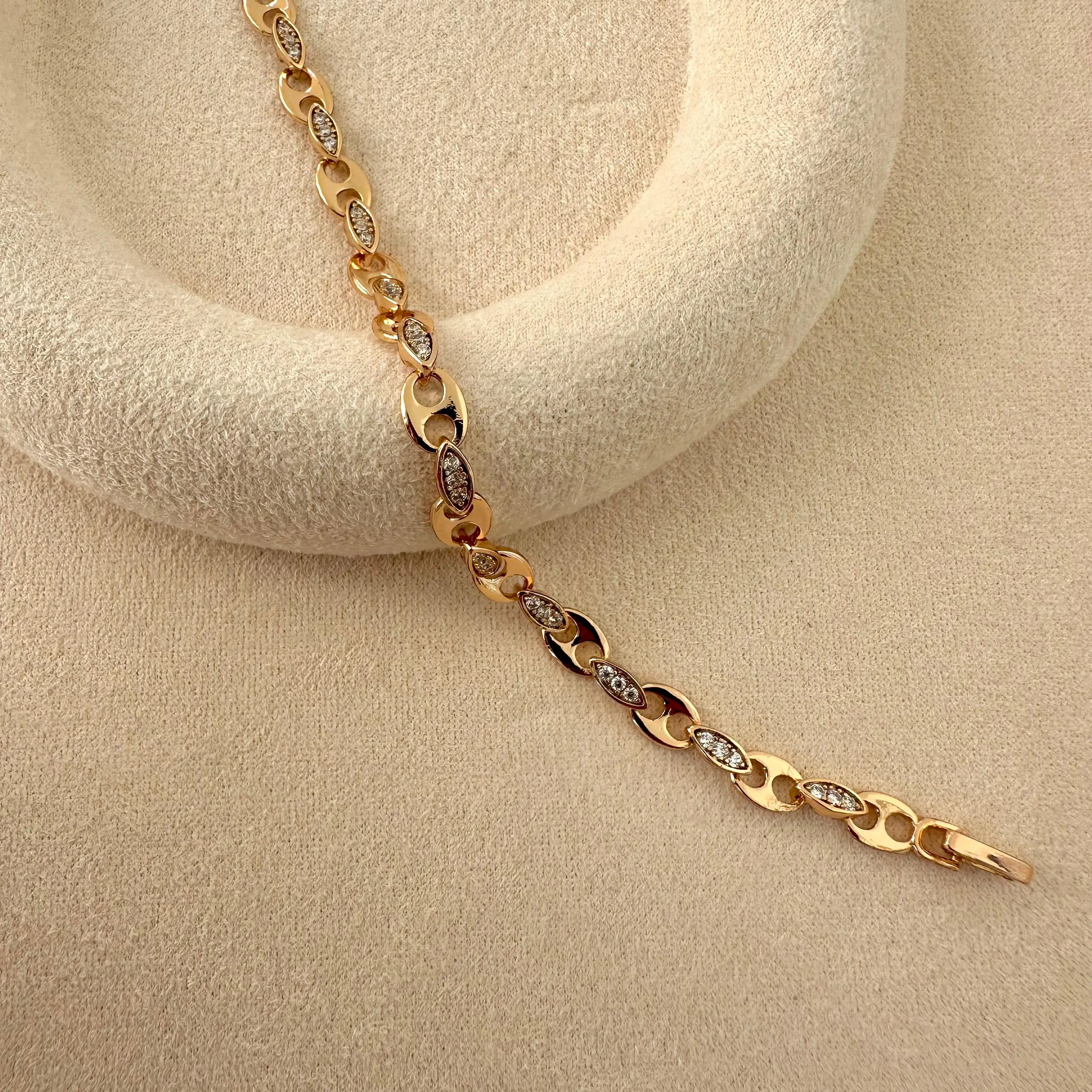 GY0070 Rose Gold Düğme Bileklik