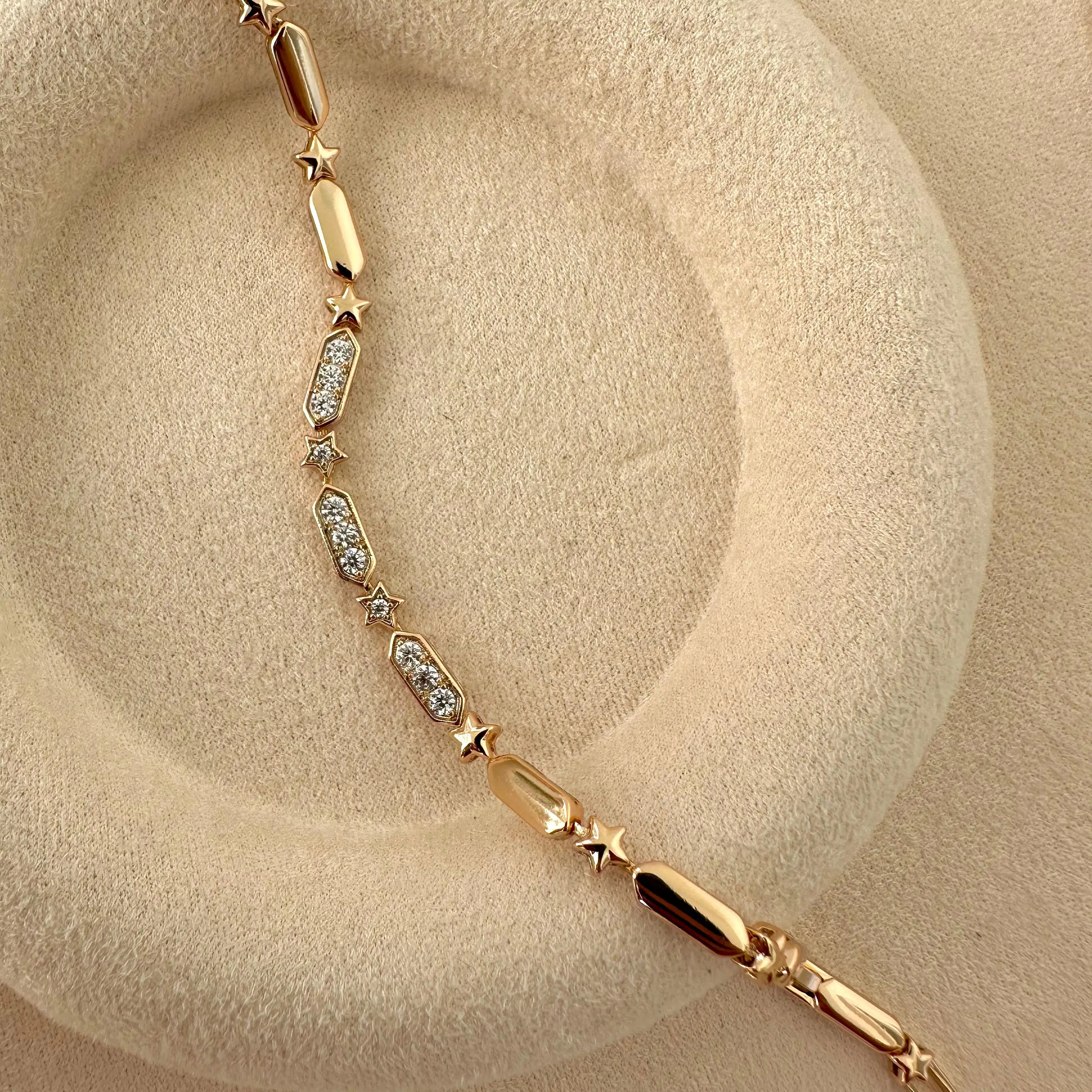 GY0074 Rose Gold Yıldız Detay Bileklik