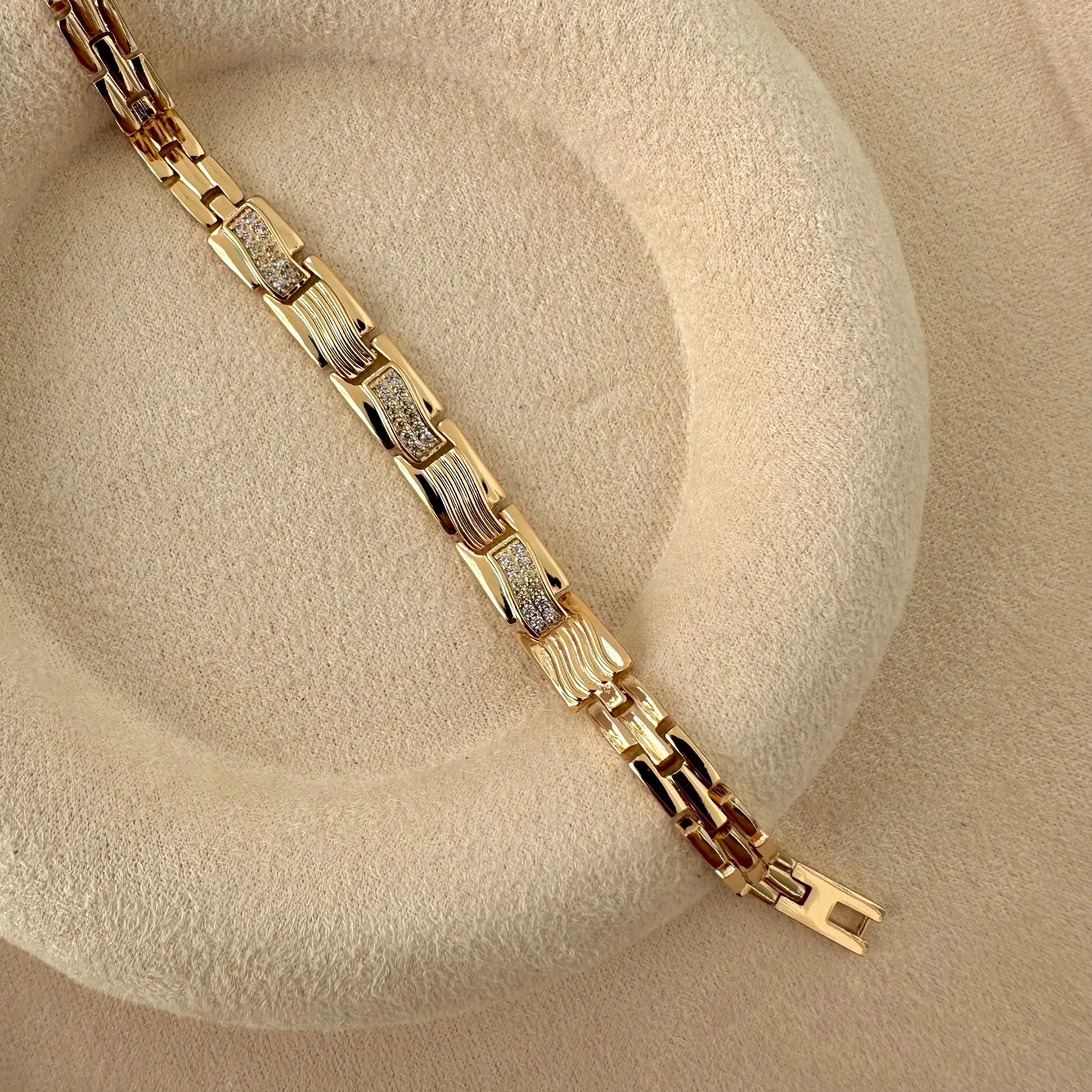 GY0076 Rose Gold Desenli Bileklik