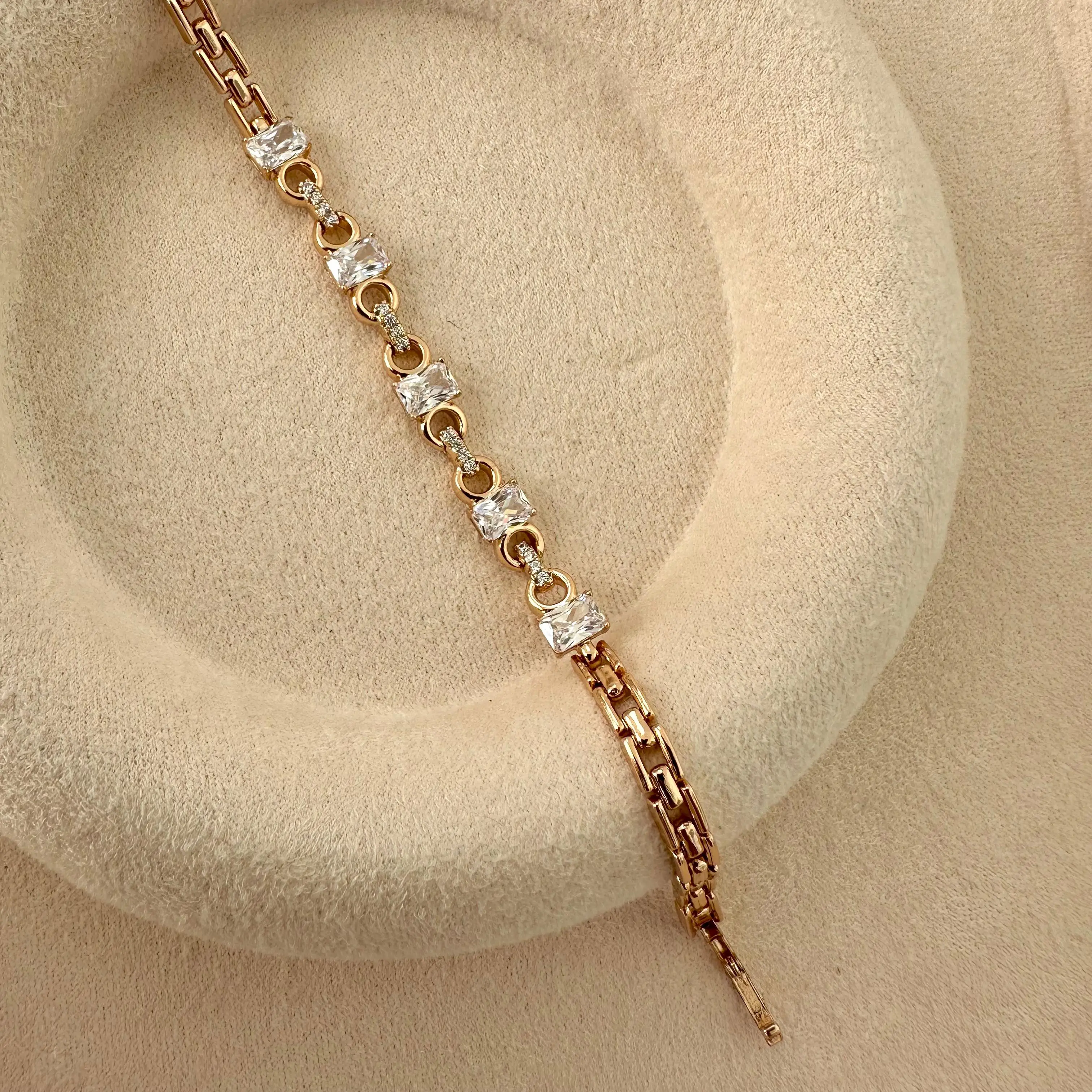 GY0082 Rose Gold Taşlı Bileklik