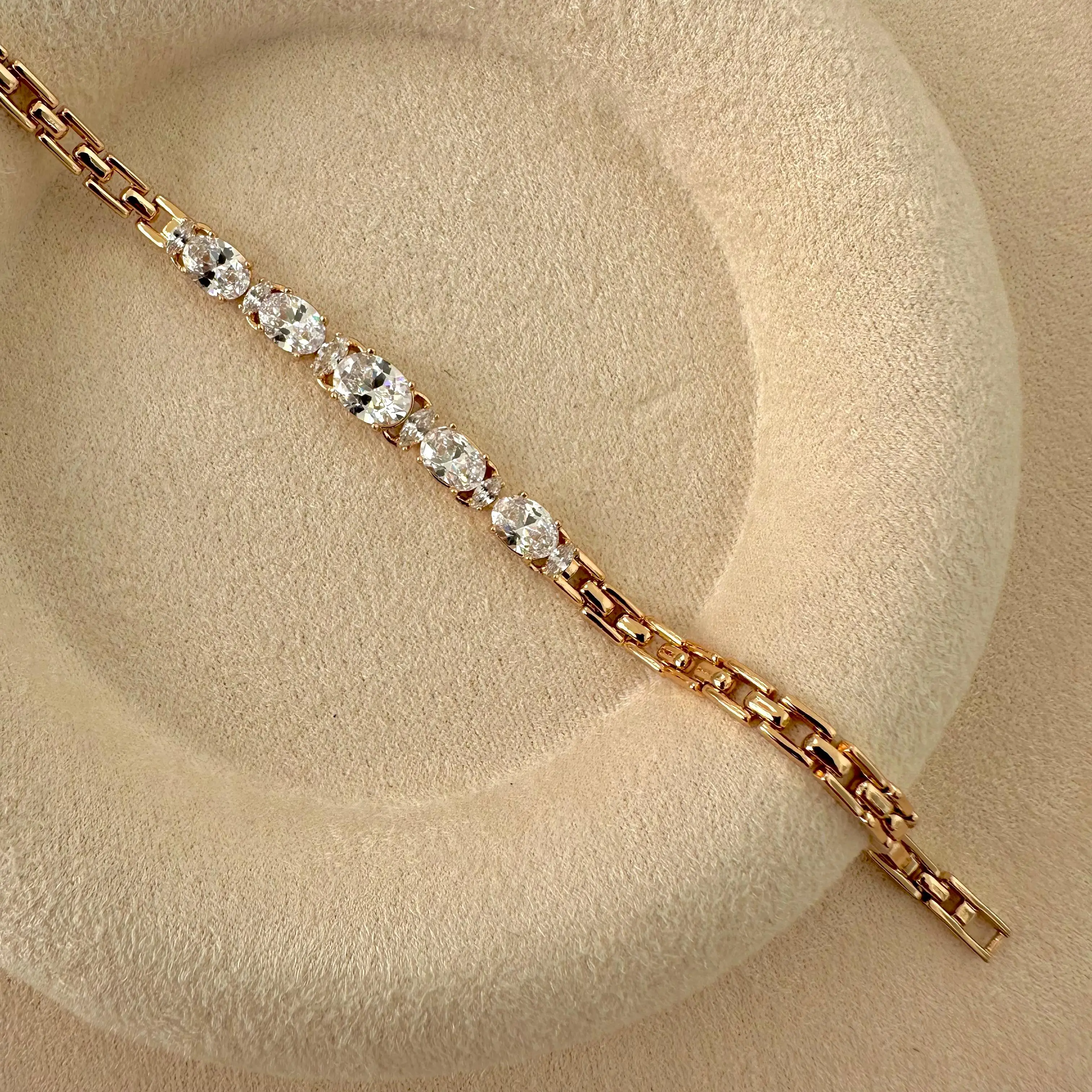 GY0085 Rose Gold Taşlı Bileklik