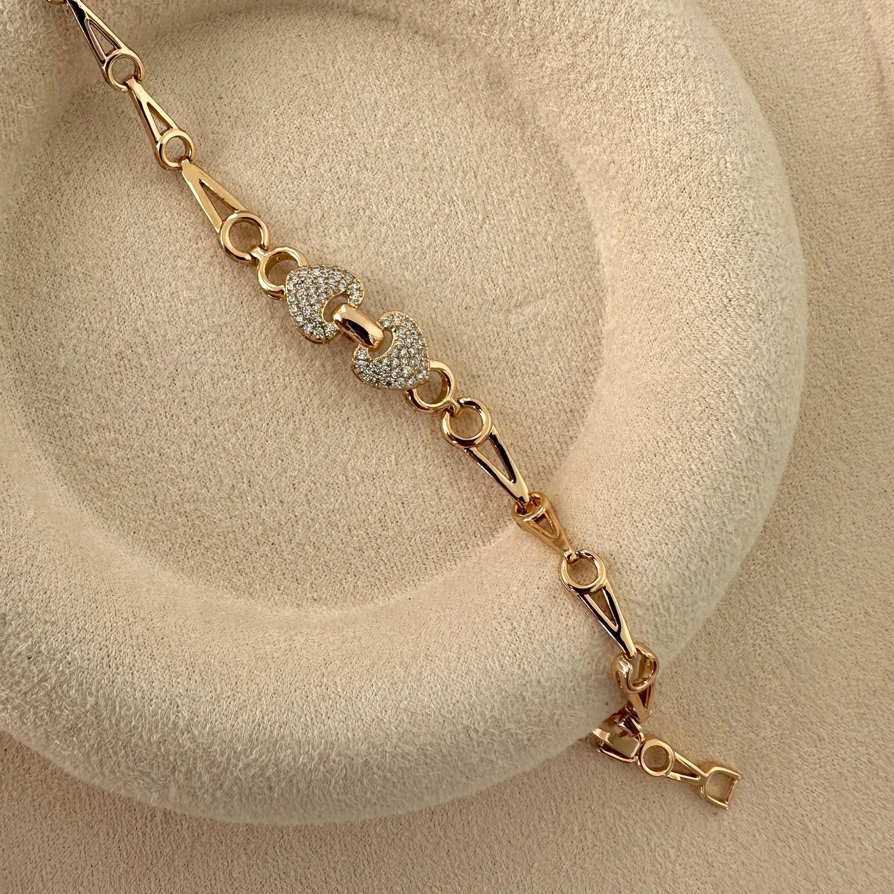 GY0087 Rose Gold Taşlı Bileklik