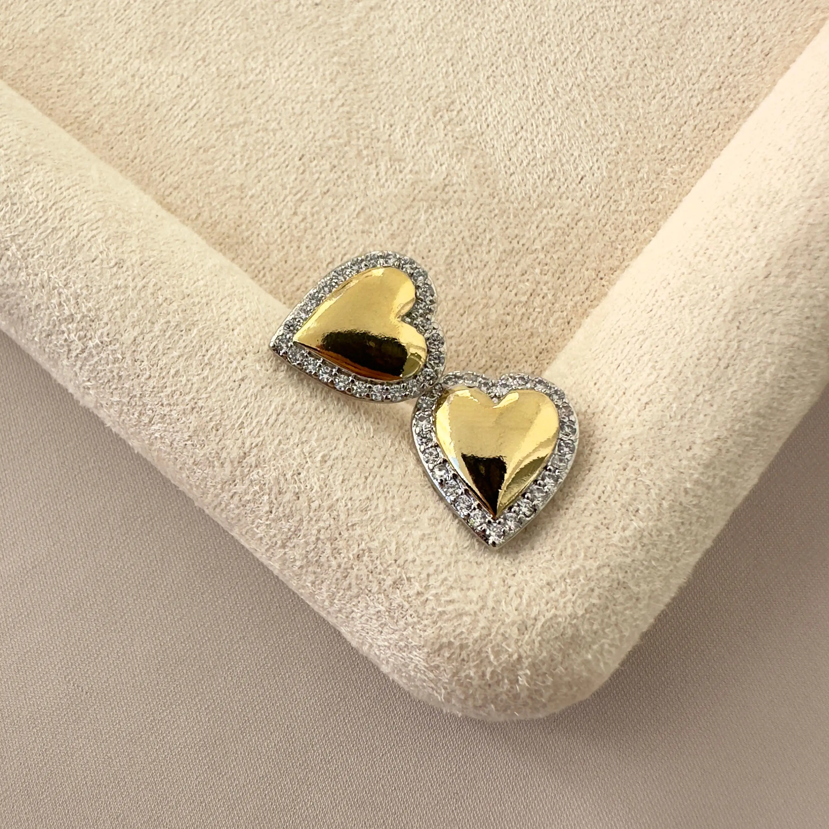 Kalp Gold & Silver  Küpe