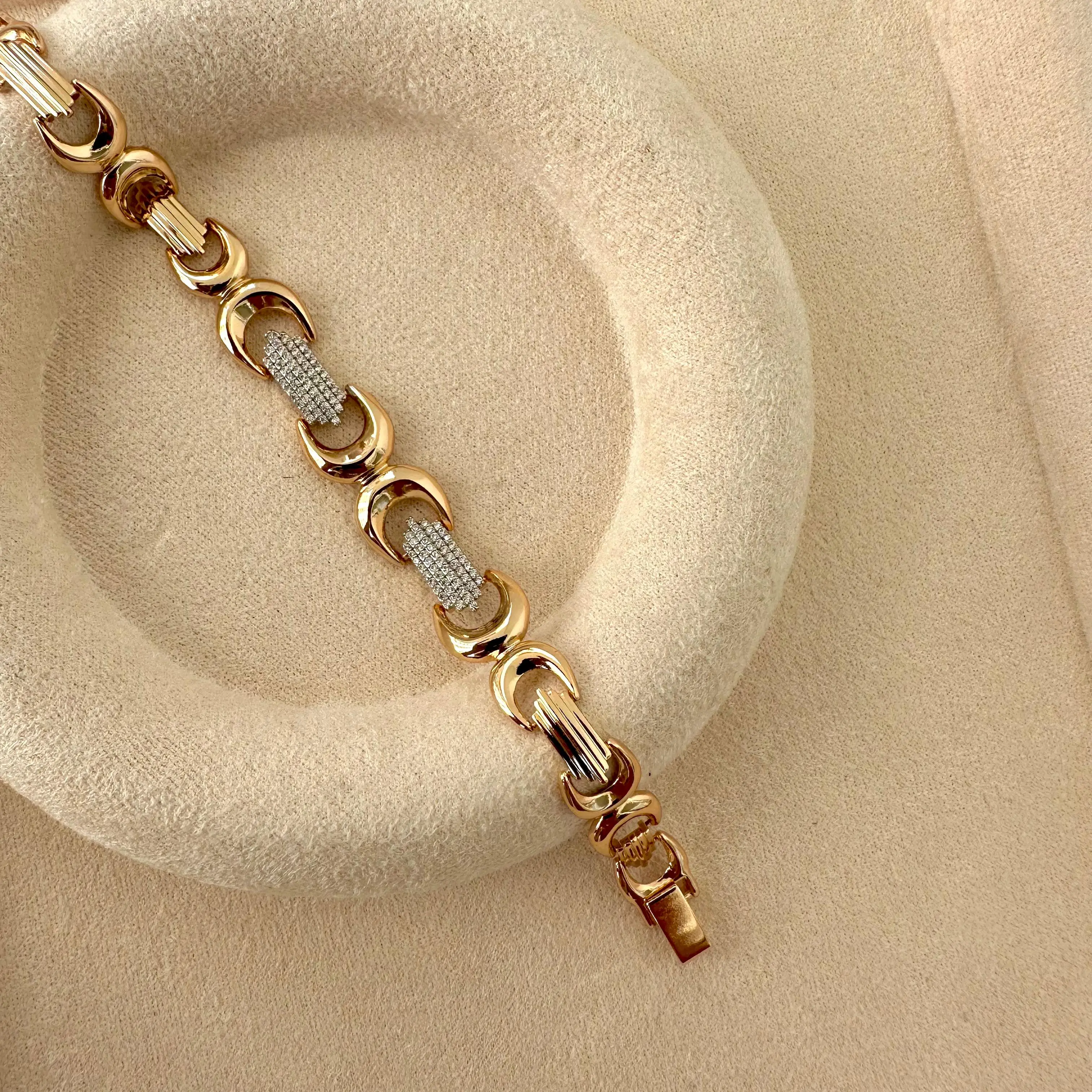 GY0097 Rose Gold Silver Bileklik