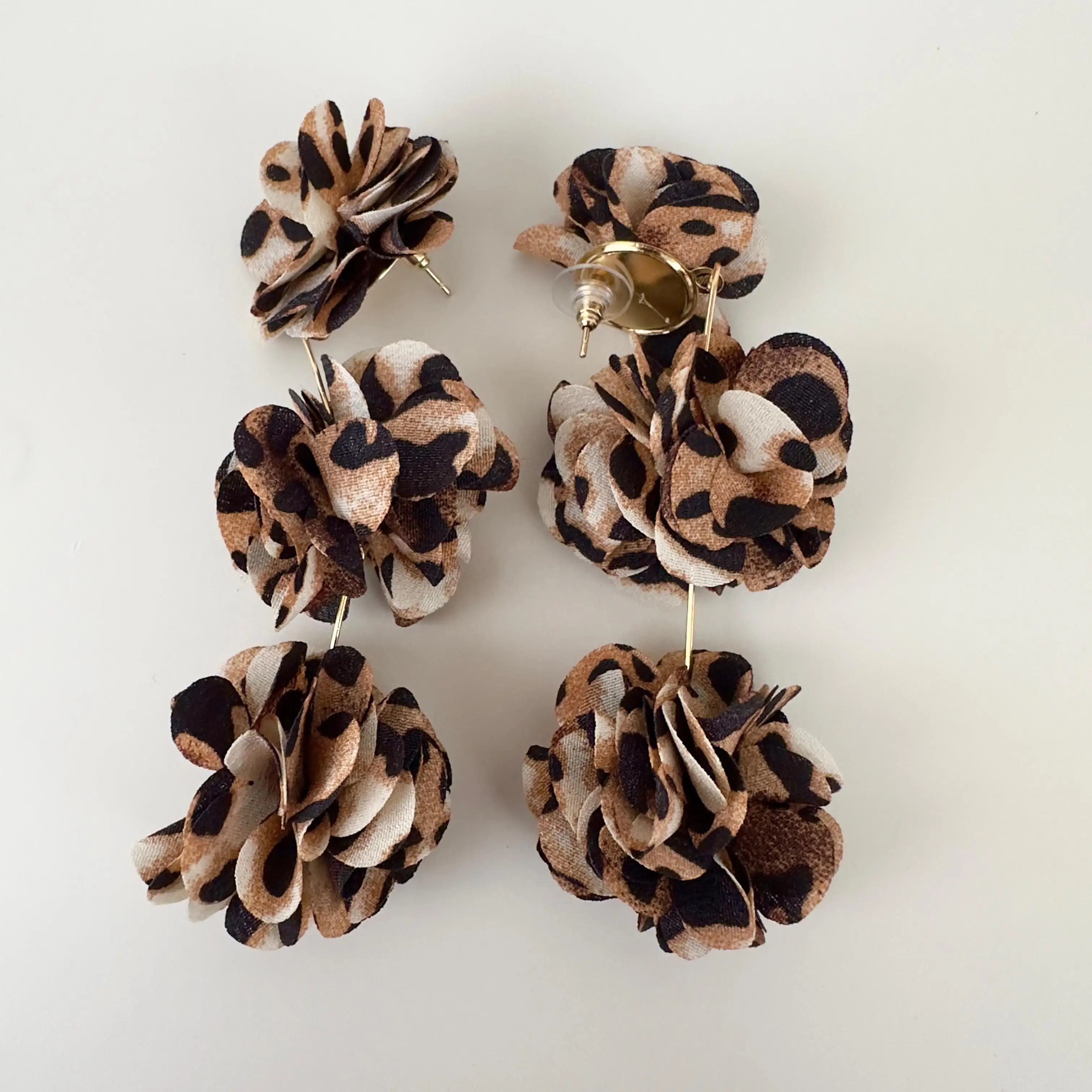 GY0197 Gold Leopar Küpe